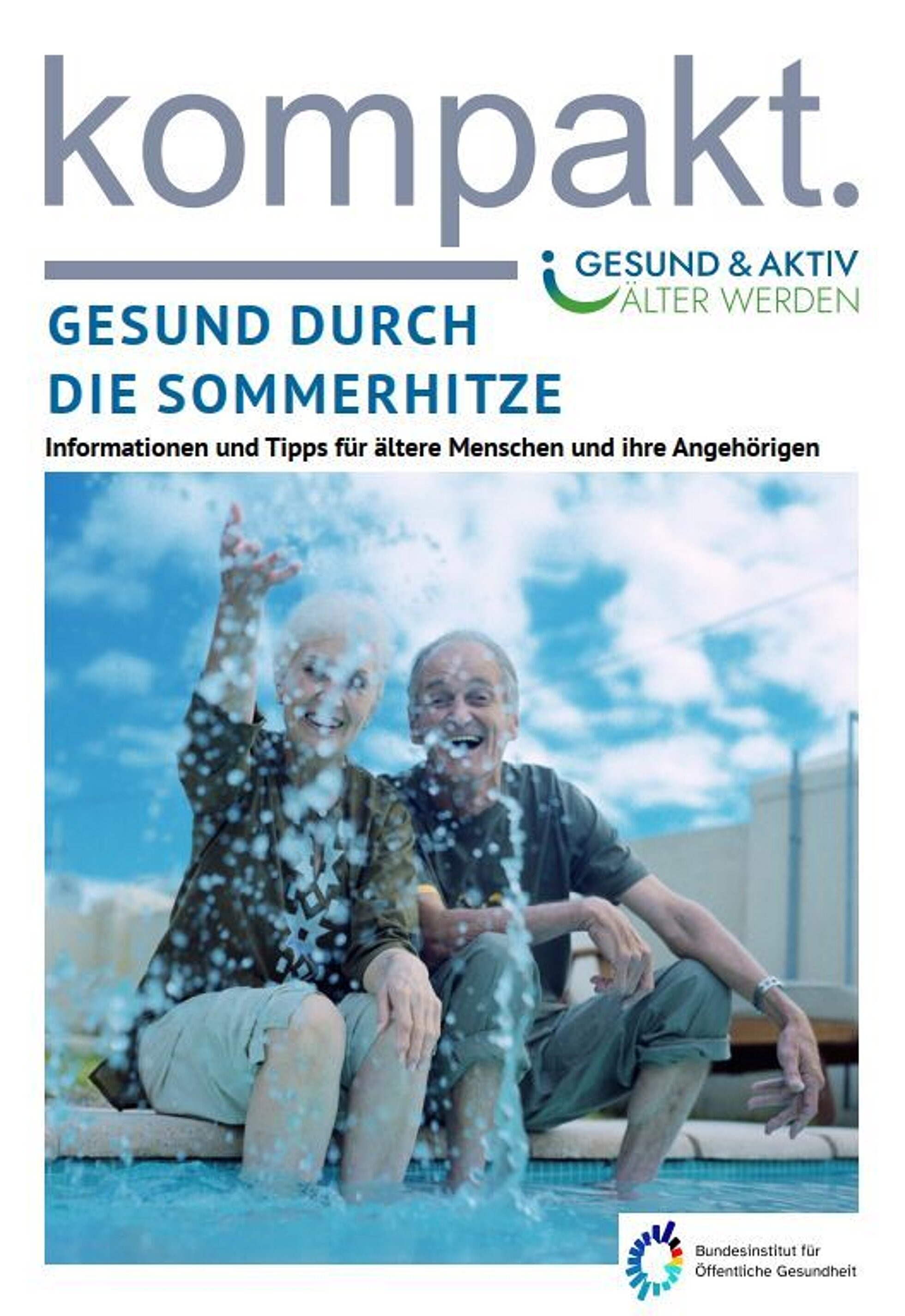 Faltblatt Gesund durch die Sommerhitze Cover Faltblatt: kompakt - Gesund durch die Sommerhitze
