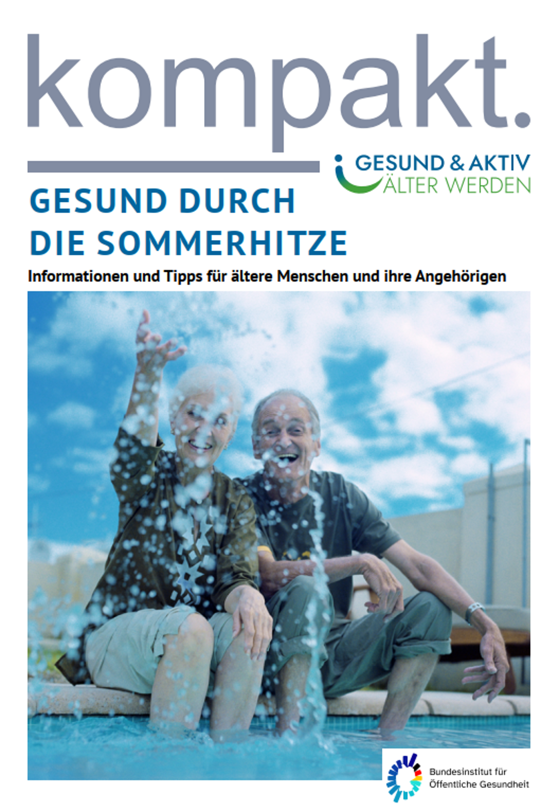 Faltblatt Gesund durch die Sommerhitze Cover Faltblatt: kompakt - Gesund durch die Sommerhitze